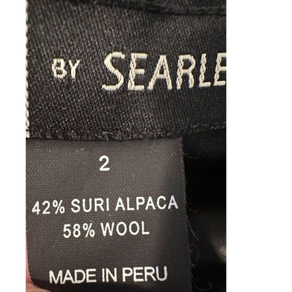 STEVE by Searle Women's Brown Suri Alpaca / Merino Wool Overcoat Size-2 - Picture 8 of 11